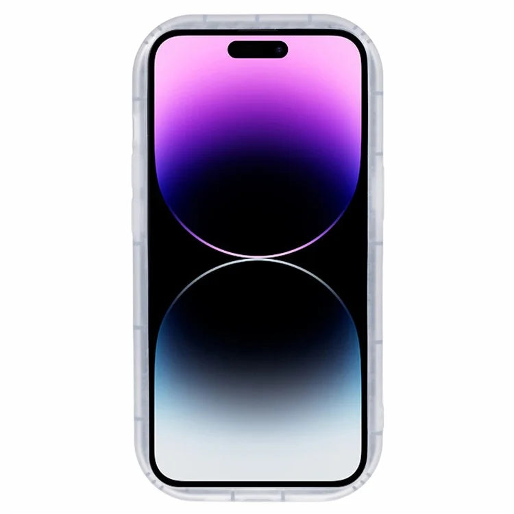 For iPhone 14 Pro Max Case IMD TPU Cover with 3D Effect Love Heart