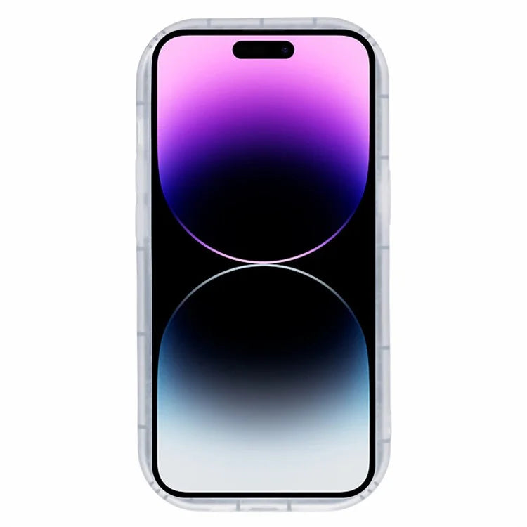 For iPhone 14 Pro Max Case IMD TPU Cover with 3D Effect Love Heart
