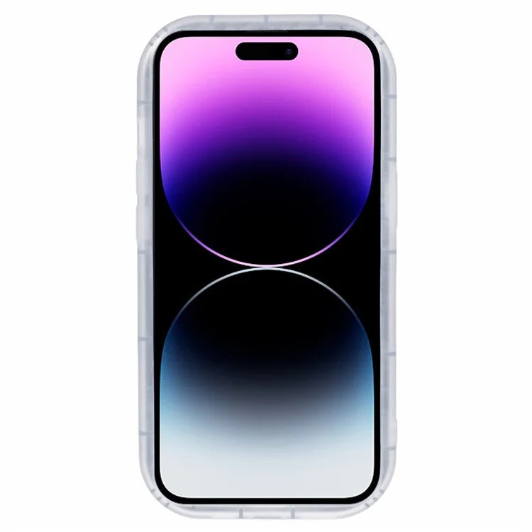 For iPhone 14 Pro Max Case IMD TPU Cover with 3D Effect Love Heart