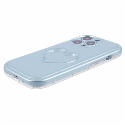 For iPhone 13 Pro TPU Case 3D Effect Heart Shape IMD Phone Cover