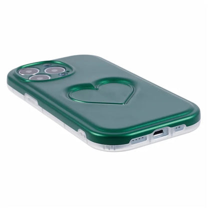 For iPhone 13 Pro TPU Case 3D Effect Heart Shape IMD Phone Cover