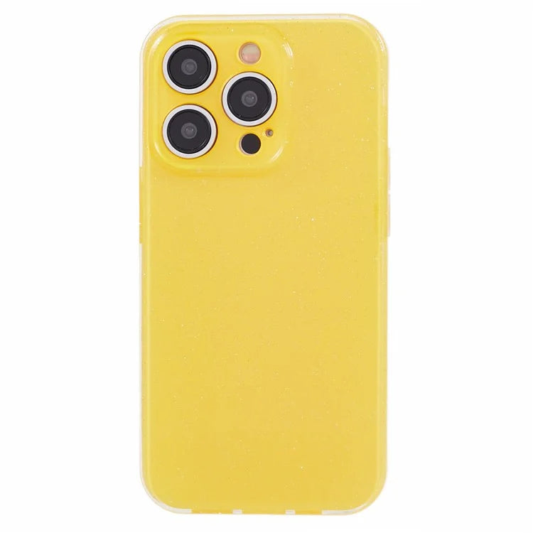 For iPhone 14 Pro Case Stylish Glitter Powder Flexible TPU Anti-drop Phone Cover