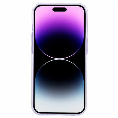 For iPhone 14 Pro Max Case Jelly TPU Glittery Anti-scratch Phone Back Cover