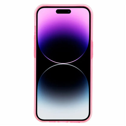 For iPhone 14 Pro Max Case Jelly TPU Glittery Anti-scratch Phone Back Cover