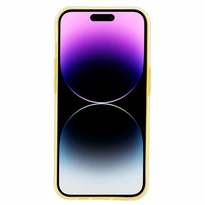 For iPhone 14 Pro Max Case Jelly TPU Glittery Anti-scratch Phone Back Cover