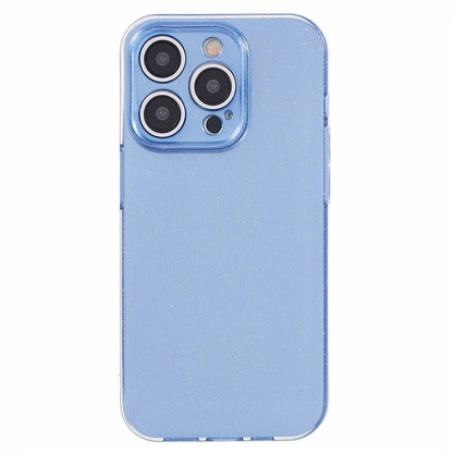 For iPhone 14 Pro Max Case Jelly TPU Glittery Anti-scratch Phone Back Cover