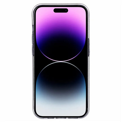 For iPhone 14 Pro Max Case Jelly TPU Glittery Anti-scratch Phone Back Cover