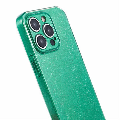 For iPhone 14 Pro Max Case Jelly TPU Glittery Anti-scratch Phone Back Cover