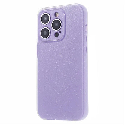 For iPhone 15 Pro Case Glitter Powder Soft TPU Anti-fall Cellphone Cover