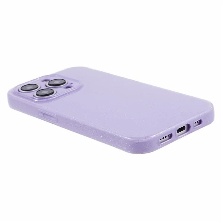 For iPhone 15 Pro Case Glitter Powder Soft TPU Anti-fall Cellphone Cover