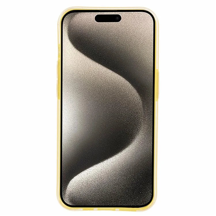 For iPhone 15 Pro Case Glitter Powder Soft TPU Anti-fall Cellphone Cover