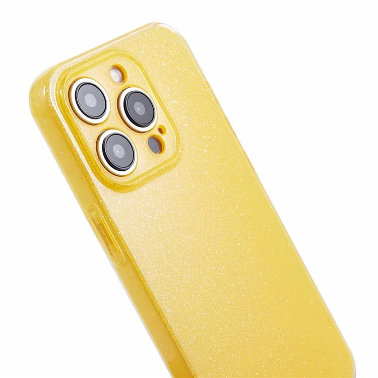 For iPhone 15 Pro Case Glitter Powder Soft TPU Anti-fall Cellphone Cover