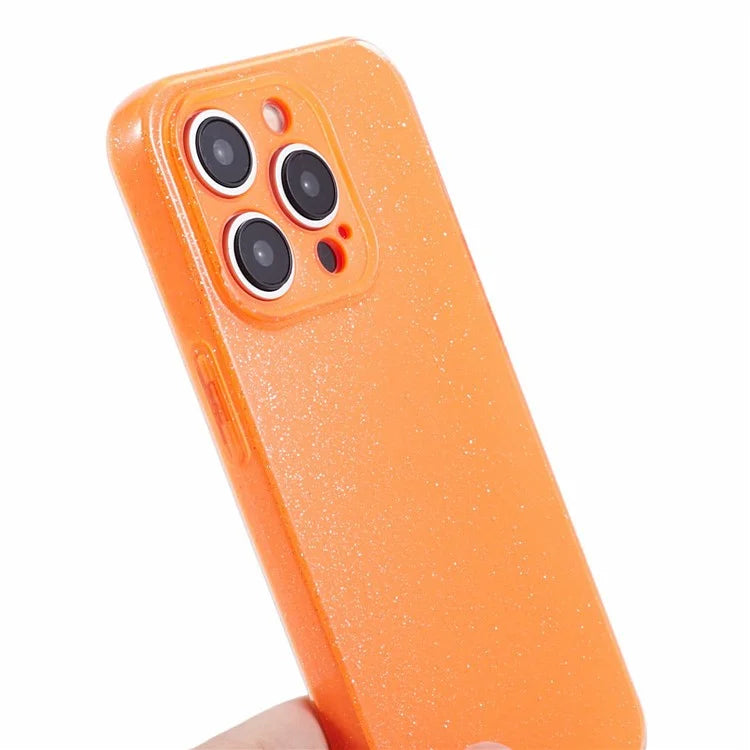 For iPhone 15 Pro Case Glitter Powder Soft TPU Anti-fall Cellphone Cover