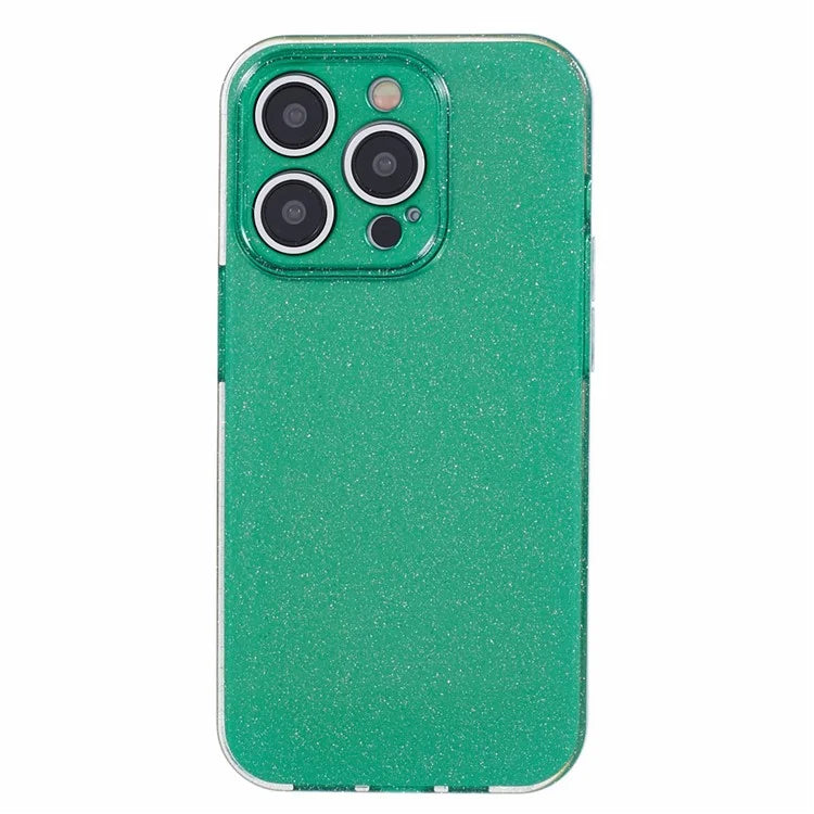 For iPhone 15 Pro Case Glitter Powder Soft TPU Anti-fall Cellphone Cover
