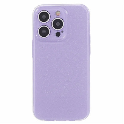 For iPhone 15 Pro Max Case Glitter Powder Flexible TPU Phone Protective Cover