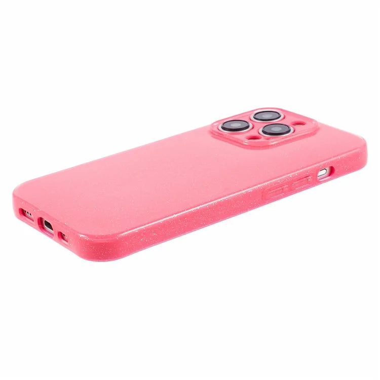 For iPhone 15 Pro Max Case Glitter Powder Flexible TPU Phone Protective Cover