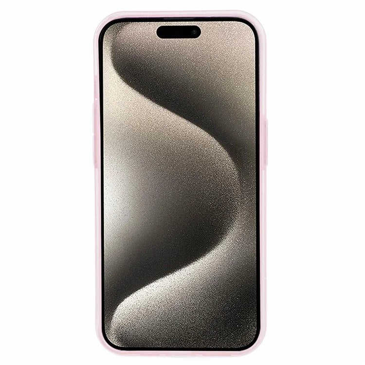 For iPhone 15 Pro Max Case Glitter Powder Flexible TPU Phone Protective Cover