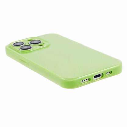 For iPhone 15 Pro Max Case Glitter Powder Flexible TPU Phone Protective Cover