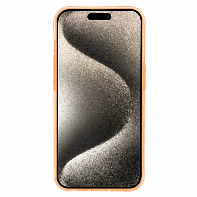 For iPhone 15 Pro Max Case Glitter Powder Flexible TPU Phone Protective Cover