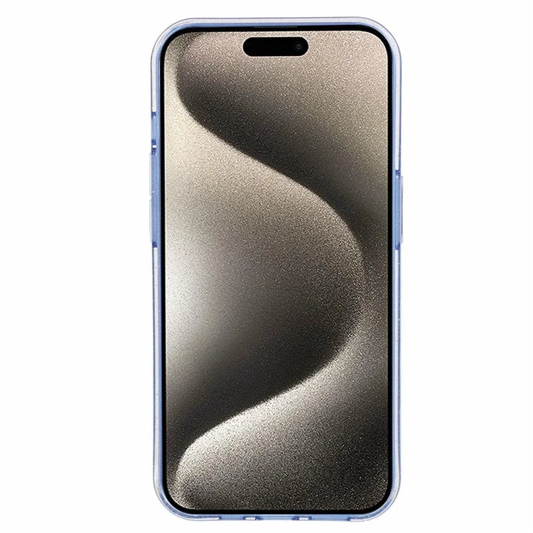 For iPhone 15 Pro Max Case Glitter Powder Flexible TPU Phone Protective Cover