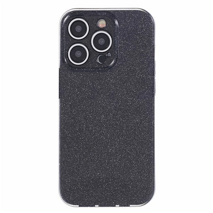 For iPhone 15 Pro Max Case Glitter Powder Flexible TPU Phone Protective Cover