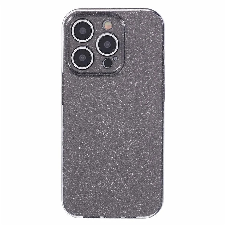 For iPhone 15 Pro Max Case Glitter Powder Flexible TPU Phone Protective Cover