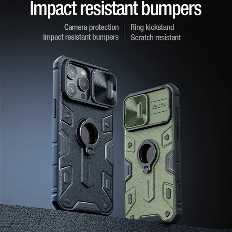 NILLKIN CamShield Armor For iPhone 15 Pro Case Slide Camera Protection PC + TPU Phone Cover
