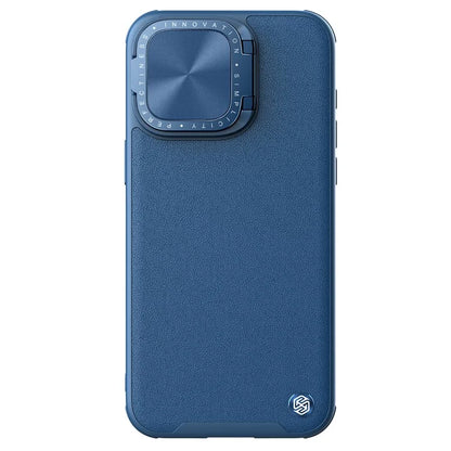 NILLKIN CamShield Prop For iPhone 15 Pro Max Case Camera Protection PU Leather+PC+TPU Phone Cover