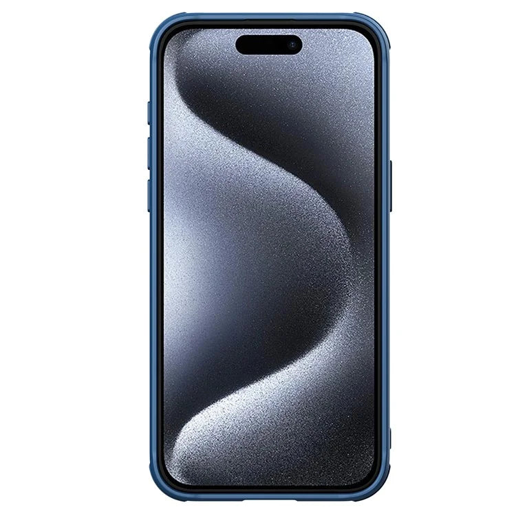 NILLKIN CamShield Prop For iPhone 15 Pro Max Case Camera Protection PU Leather+PC+TPU Phone Cover