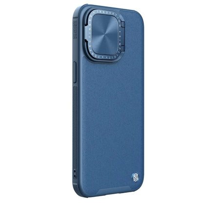 NILLKIN CamShield Prop For iPhone 15 Pro Max Case Camera Protection PU Leather+PC+TPU Phone Cover