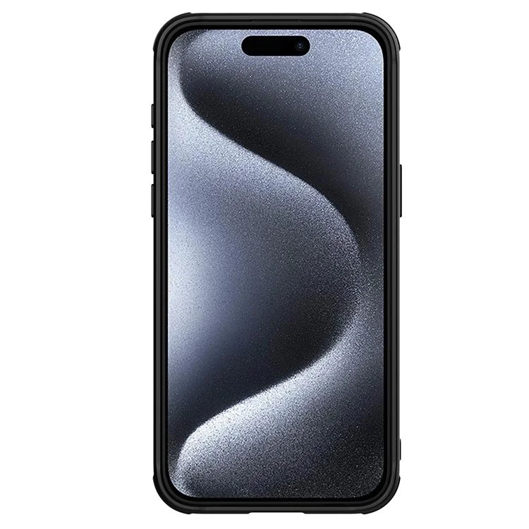 NILLKIN CamShield Prop For iPhone 15 Pro Max Case Camera Protection PU Leather+PC+TPU Phone Cover