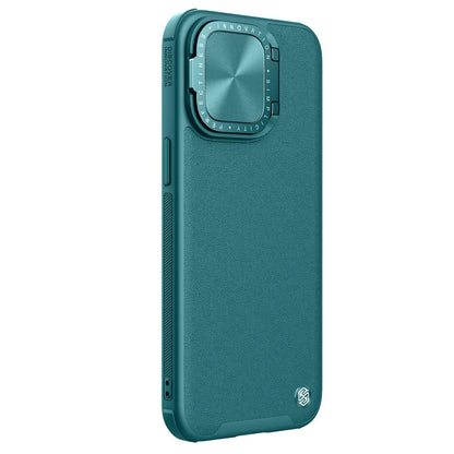NILLKIN CamShield Prop For iPhone 15 Pro Max Case Camera Protection PU Leather+PC+TPU Phone Cover