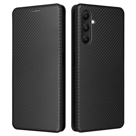 For Samsung Galaxy A05s 4G Case Carbon Fiber Texture PU Leather Phone Shell with Card Slot