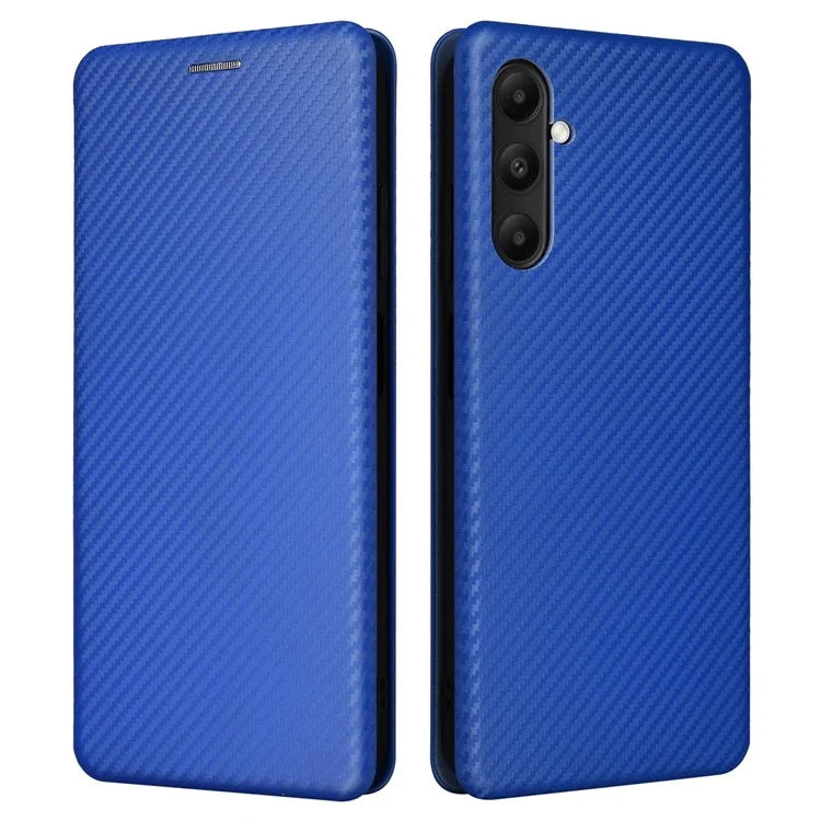 For Samsung Galaxy A05s 4G Case Carbon Fiber Texture PU Leather Phone Shell with Card Slot