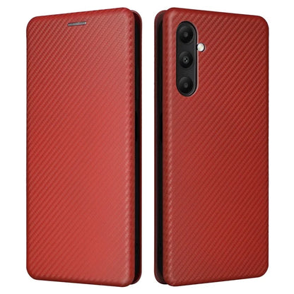 For Samsung Galaxy A05s 4G Case Carbon Fiber Texture PU Leather Phone Shell with Card Slot