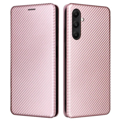 For Samsung Galaxy A05s 4G Case Carbon Fiber Texture PU Leather Phone Shell with Card Slot