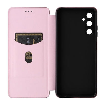 For Samsung Galaxy A05s 4G Case Carbon Fiber Texture PU Leather Phone Shell with Card Slot