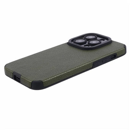 For iPhone 13 Pro 6.1 inch Case PU Leather Coated TPU Phone Back Cover