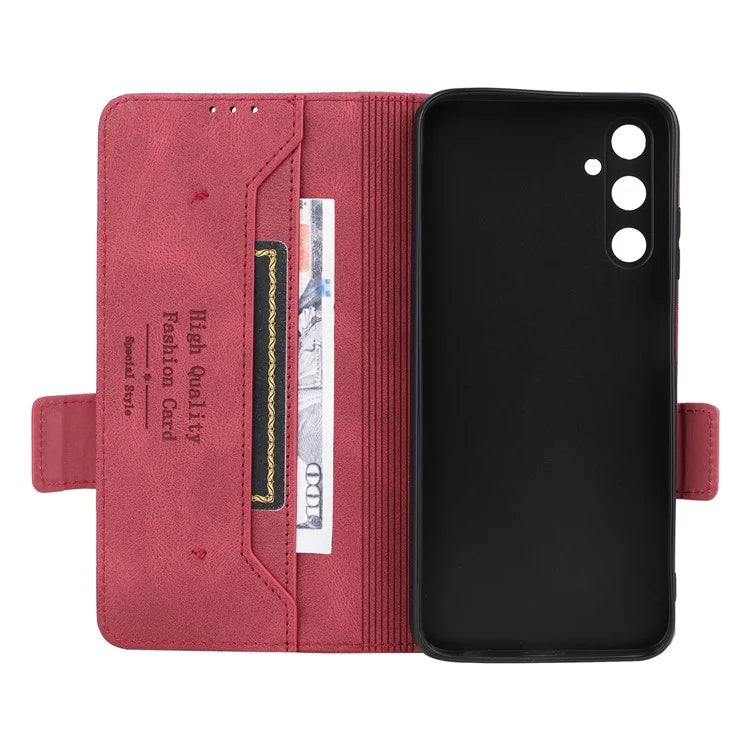 For Samsung Galaxy A05s 4G Case Hardware Decor PU Leather Phone Cover