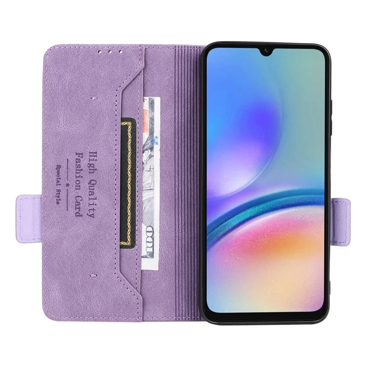 For Samsung Galaxy A05s 4G Case Hardware Decor PU Leather Phone Cover