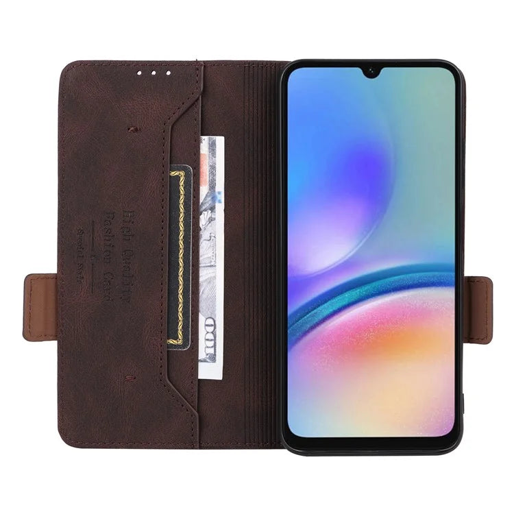 For Samsung Galaxy A05s 4G Case Hardware Decor PU Leather Phone Cover