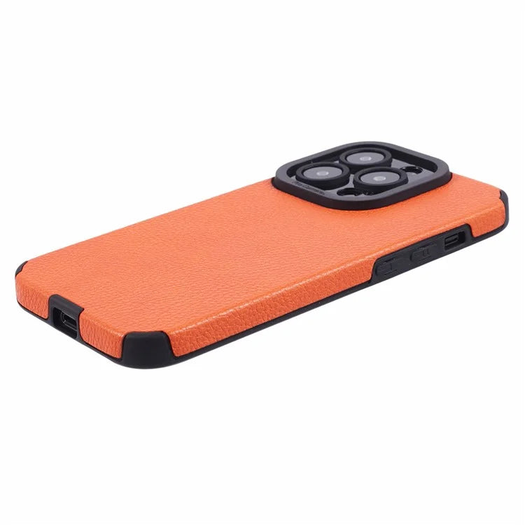For iPhone 14 Pro Max Case Stylish PU Leather+TPU Cellphone Back Cover