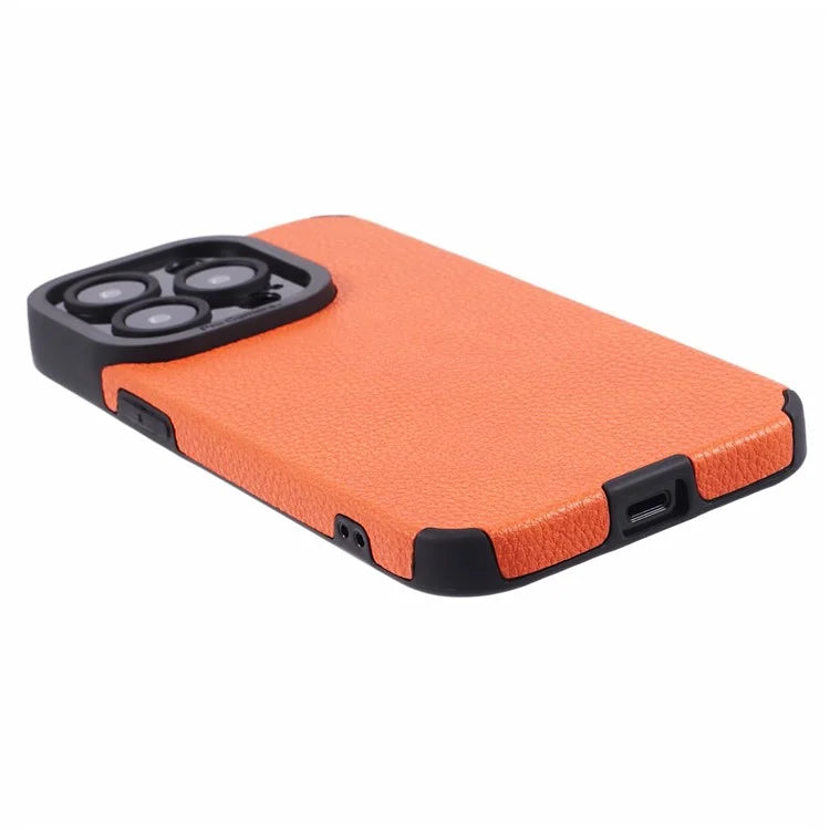 For iPhone 14 Pro Max Case Stylish PU Leather+TPU Cellphone Back Cover