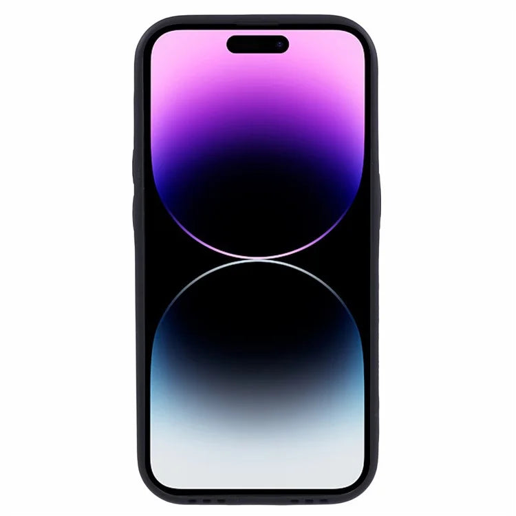 For iPhone 14 Pro Max Case Stylish PU Leather+TPU Cellphone Back Cover