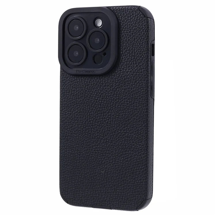 For iPhone 14 Pro Max Case Stylish PU Leather+TPU Cellphone Back Cover