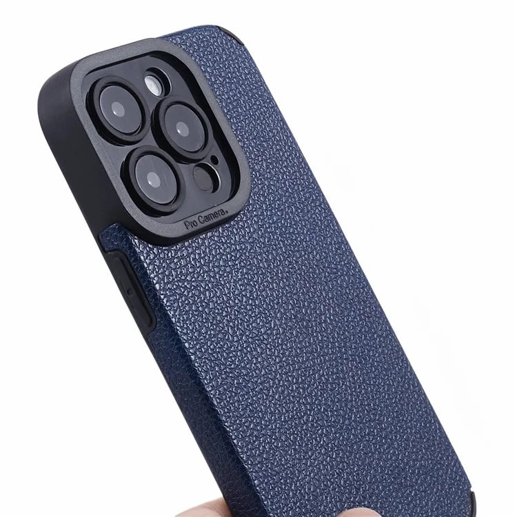 For iPhone 14 Pro Max Case Stylish PU Leather+TPU Cellphone Back Cover