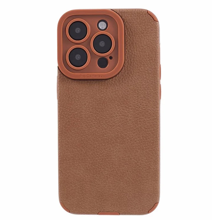 For iPhone 14 Pro Max Case Stylish PU Leather+TPU Cellphone Back Cover