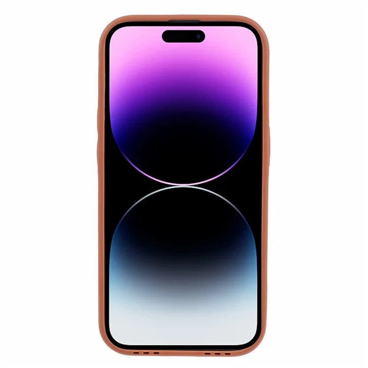 For iPhone 14 Pro Max Case Stylish PU Leather+TPU Cellphone Back Cover