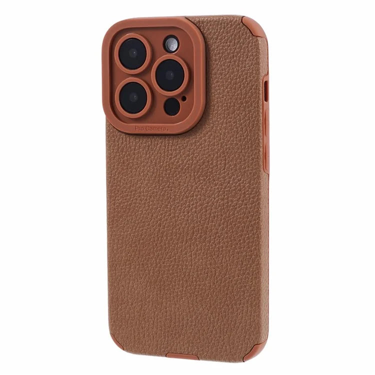 For iPhone 14 Pro Max Case Stylish PU Leather+TPU Cellphone Back Cover