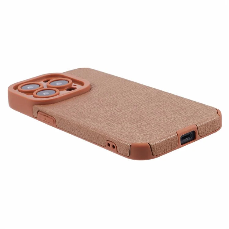 For iPhone 14 Pro Max Case Stylish PU Leather+TPU Cellphone Back Cover